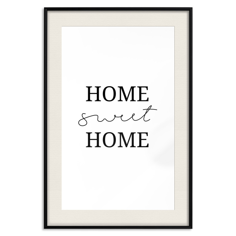 Poster Sweet Home - Minimalist Black Sentence on a White Background 146176 additionalImage 22