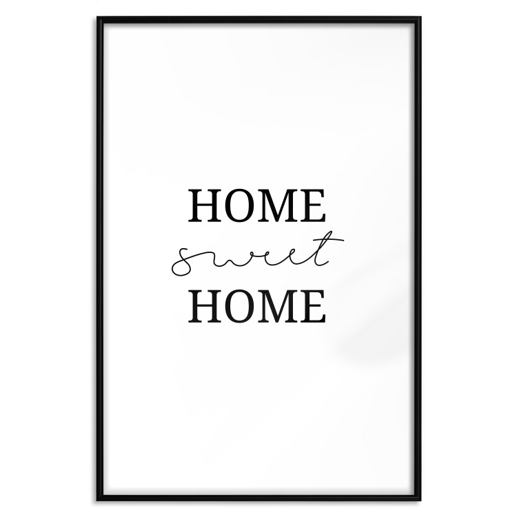 Poster Sweet Home - Minimalist Black Sentence on a White Background 146176 additionalImage 21