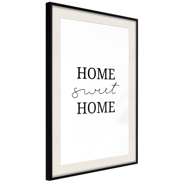 Poster Sweet Home - Minimalist Black Sentence on a White Background 146176 additionalImage 5