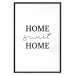 Poster Sweet Home - Minimalist Black Sentence on a White Background 146176 additionalThumb 23
