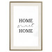 Poster Sweet Home - Minimalist Black Sentence on a White Background 146176 additionalThumb 26