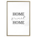 Poster Sweet Home - Minimalist Black Sentence on a White Background 146176 additionalThumb 20