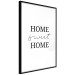 Poster Sweet Home - Minimalist Black Sentence on a White Background 146176 additionalThumb 9