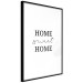 Poster Sweet Home - Minimalist Black Sentence on a White Background 146176 additionalThumb 14