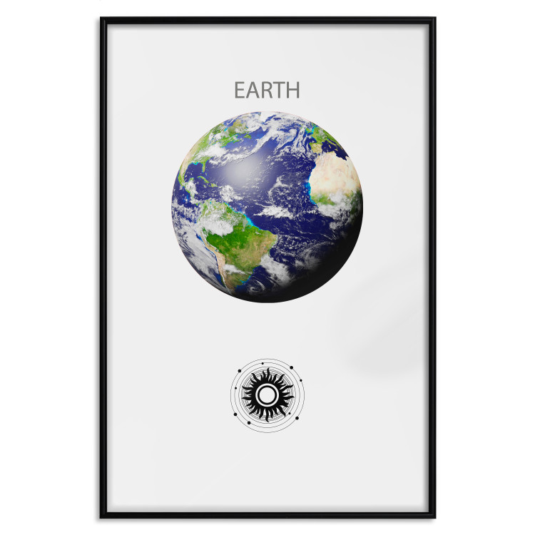 Wall Poster Green Planet - Earth, Abstract Composition with the Solar System II 146476 additionalImage 18