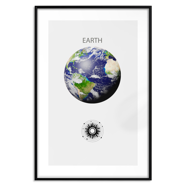 Wall Poster Green Planet - Earth, Abstract Composition with the Solar System II 146476 additionalImage 20