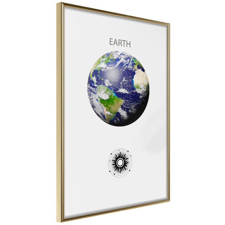Wall Poster Green Planet - Earth, Abstract Composition with the Solar System II 146476 additionalImage 6
