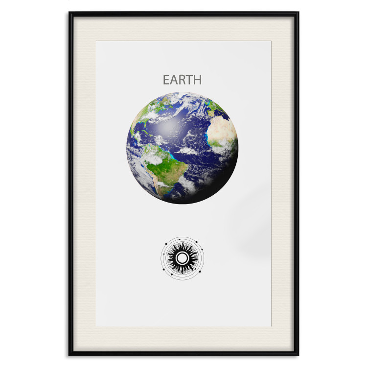 Wall Poster Green Planet - Earth, Abstract Composition with the Solar System II 146476 additionalImage 26