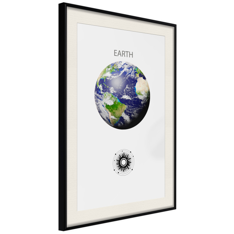 Wall Poster Green Planet - Earth, Abstract Composition with the Solar System II 146476 additionalImage 8
