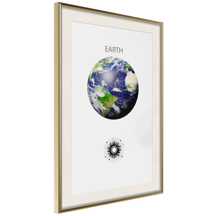 Wall Poster Green Planet - Earth, Abstract Composition with the Solar System II 146476 additionalImage 11
