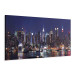 Canvas Print Nightlife (1-piece) - New York City skyline and skyscrapers over calm water 149076 additionalThumb 2