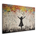 Large canvas print Rain Song - Colorful Banksy-Style Graffiti [Large Format] 151876 additionalThumb 3