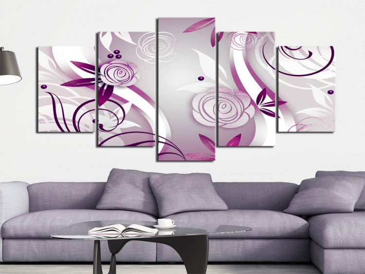 Canvas Violet roses 56176 additionalImage 3
