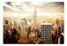 Wall Mural New York in Warm Colors - Landscape of Architecture with Skyscrapers in the Background 61576 additionalThumb 1