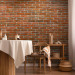 Photo Wallpaper Urban style - orange background with texture of regularly laid bricks 94176 additionalThumb 6