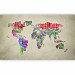Wall Mural World map - continents with shape of countries in the form of English names 96876 additionalThumb 5