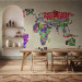 Wall Mural World map - continents with shape of countries in the form of English names 96876 additionalThumb 4