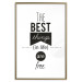 Wall Poster The Best Things in Life Are Free - black and white composition with texts 114686 additionalThumb 14