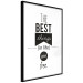 Wall Poster The Best Things in Life Are Free - black and white composition with texts 114686 additionalThumb 11