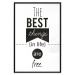 Wall Poster The Best Things in Life Are Free - black and white composition with texts 114686 additionalThumb 18