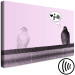 Canvas Print Bird's Message (1-part) - Animal Dialogue in Banksy's Style 115186 additionalThumb 6