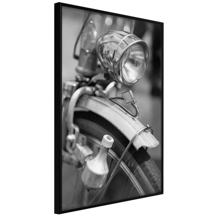 Poster Bicycle Details - black and white composition with a close-up of a bike 117786 additionalImage 10