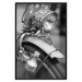 Poster Bicycle Details - black and white composition with a close-up of a bike 117786 additionalThumb 24