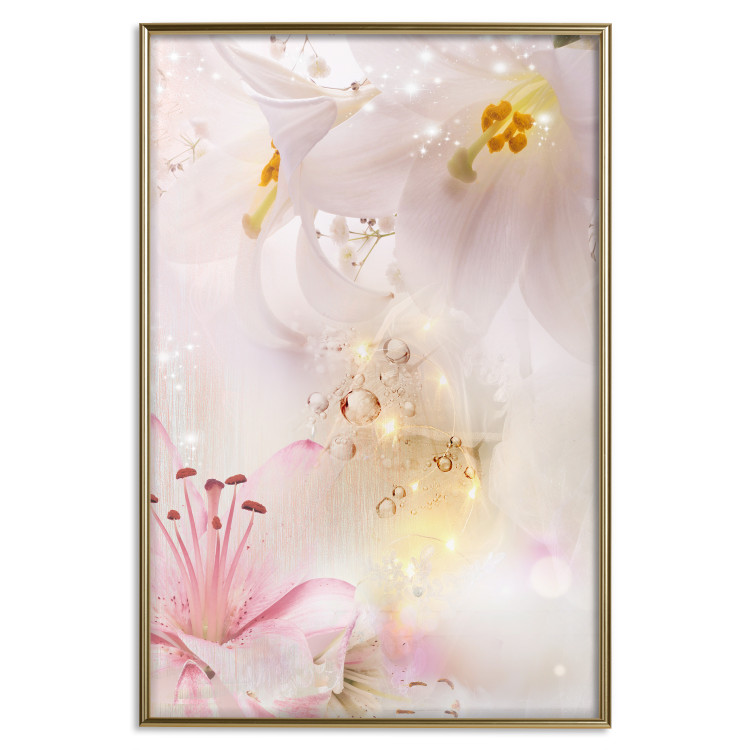 Poster Lilac Paradise - colorful composition with floral motif and water droplets 117886 additionalImage 15