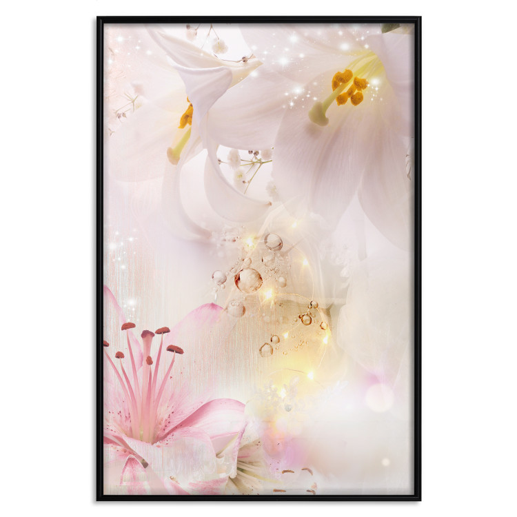 Poster Lilac Paradise - colorful composition with floral motif and water droplets 117886 additionalImage 20