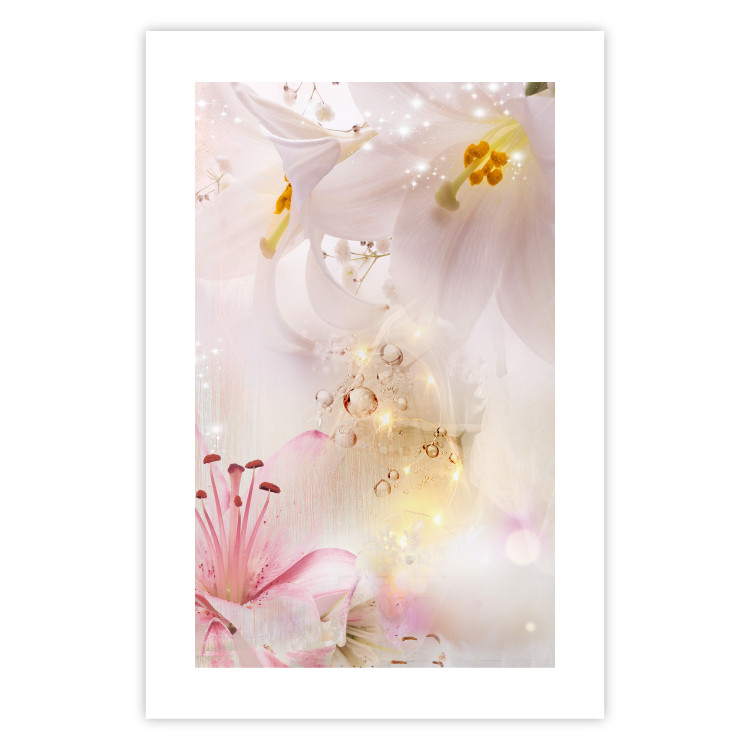 Poster Lilac Paradise - colorful composition with floral motif and water droplets 117886 additionalImage 24