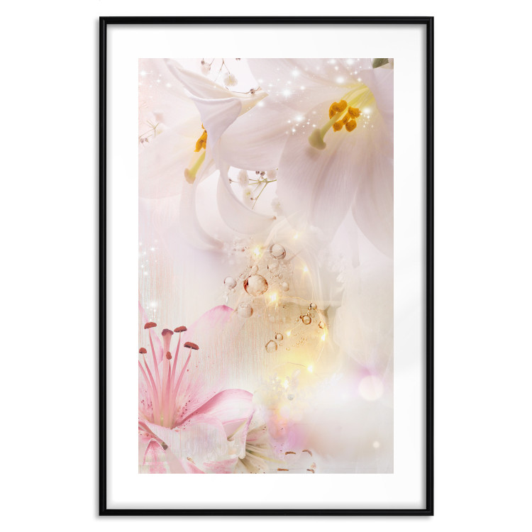 Poster Lilac Paradise - colorful composition with floral motif and water droplets 117886 additionalImage 14