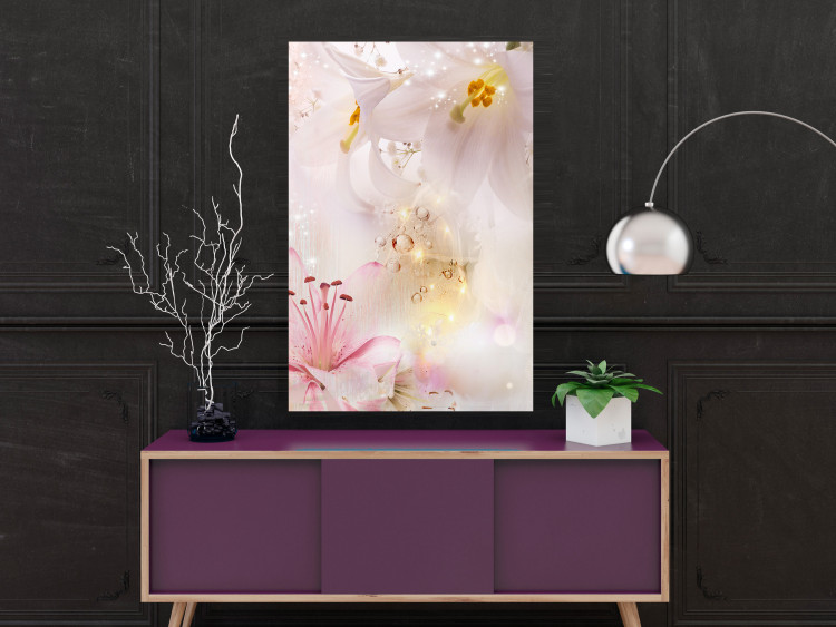 Poster Lilac Paradise - colorful composition with floral motif and water droplets 117886 additionalImage 27