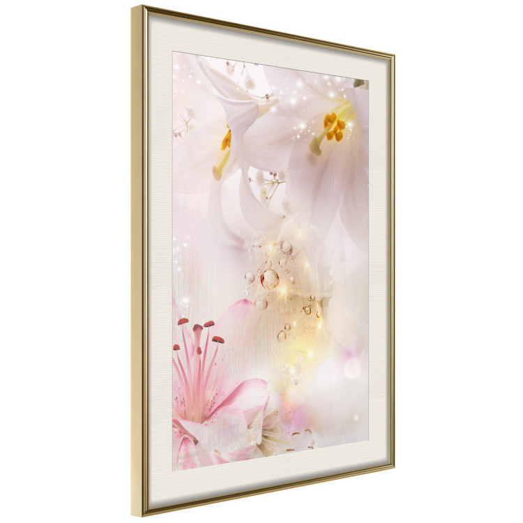 Poster Lilac Paradise - colorful composition with floral motif and water droplets 117886 additionalImage 2