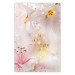 Poster Lilac Paradise - colorful composition with floral motif and water droplets 117886