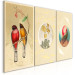 Canvas Print Natural wonders - colorful plants and beautiful birds in vintage style 118186 additionalThumb 2