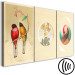Canvas Print Natural wonders - colorful plants and beautiful birds in vintage style 118186 additionalThumb 6
