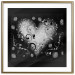 Wall Poster Gift Me Love - black and white heart adorned with floral ornaments 121886 additionalThumb 16