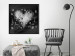 Wall Poster Gift Me Love - black and white heart adorned with floral ornaments 121886 additionalThumb 5