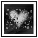 Wall Poster Gift Me Love - black and white heart adorned with floral ornaments 121886 additionalThumb 17