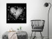 Wall Poster Gift Me Love - black and white heart adorned with floral ornaments 121886 additionalThumb 23