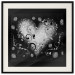 Wall Poster Gift Me Love - black and white heart adorned with floral ornaments 121886 additionalThumb 18