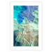 Poster Colors of the Lake - abstract spots on a crumpled paper texture 122286 additionalThumb 25