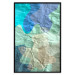 Poster Colors of the Lake - abstract spots on a crumpled paper texture 122286 additionalThumb 24
