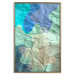 Poster Colors of the Lake - abstract spots on a crumpled paper texture 122286 additionalThumb 20