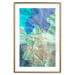 Poster Colors of the Lake - abstract spots on a crumpled paper texture 122286 additionalThumb 16