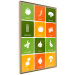 Wall Poster Colorful Vegetables - board with colorful squares and vegetable graphics 123586 additionalThumb 12