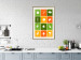 Wall Poster Colorful Vegetables - board with colorful squares and vegetable graphics 123586 additionalThumb 21