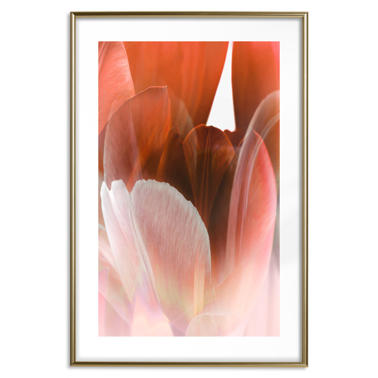 Wall Poster Mysterious Interior - flower with red plant motif with glow 124486 additionalImage 14