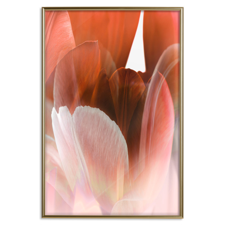 Wall Poster Mysterious Interior - flower with red plant motif with glow 124486 additionalImage 16