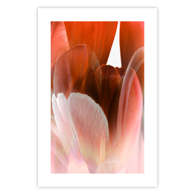 Wall Poster Mysterious Interior - flower with red plant motif with glow 124486 additionalImage 19